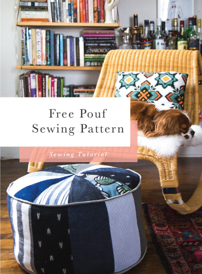 Free Sewing Pattern // Scrap Busting Pouf Pattern // Closet Core Patterns