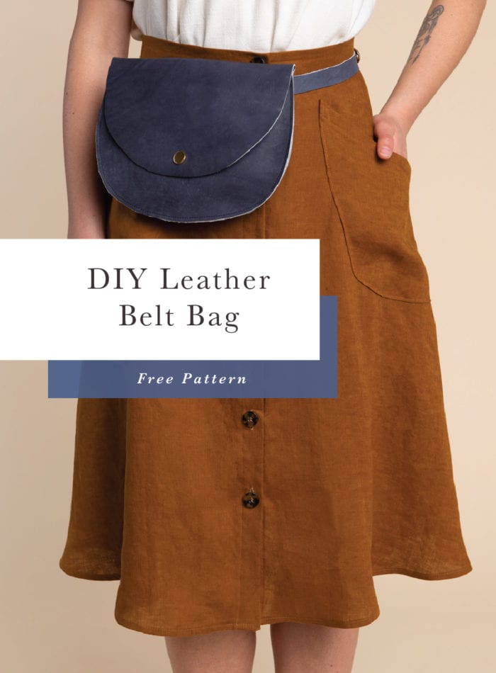 Free Pattern // DIY Leather Belt Bag // Closet Core Patterns