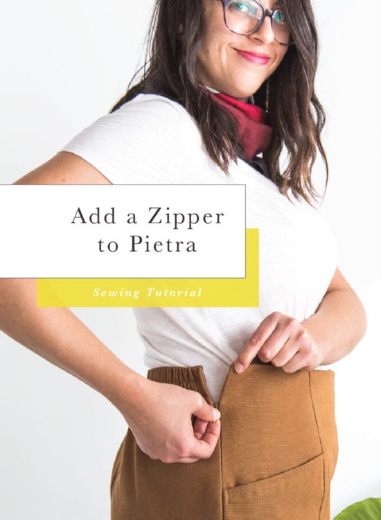 How to add an invisible zipper to the Pietra Pants // Closet Core Patterns