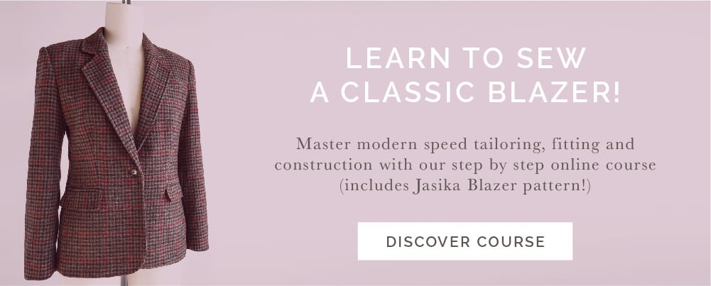 Learn how to tailor a blazer with our online sewing class // Closet Core Patterns